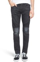 Men's Hudson Jeans Blinder Skinny Fit Moto Jeans - Black