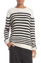 Women's Vince Engineered Stripe Wool Blend Pullover - White