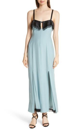 Women's Cinq A Sept Flynn Silk Dress - Blue