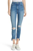 Women's Frame Ali Ripped High Waist Crop Skinny Jeans - Blue