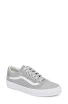 Women's Vans Ua Old Skool Glitter Low Top Sneaker .5 M - Metallic