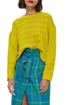 Women's Topshop Ottoman Crop Sweater Us (fits Like 2-4) - Green