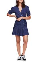 Women's Free People Pippa Polka Dot Print Minidress - Blue