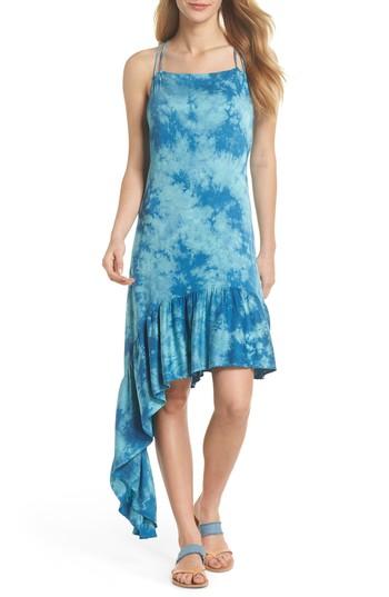 Women's Green Dragon Crystal Forest Clementine Cover-up Dress - Blue