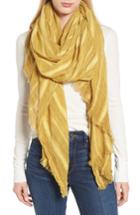 Women's Treasure & Bond Solid Ribbed Wrap Scarf, Size - Yellow