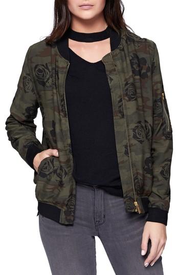 Women's Sanctuary Midnight Rose Camo Bomber