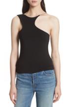 Women's T By Alexander Wang Asymmetrical Cutout Stretch Jersey Top