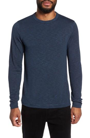 Men's Theory Long Sleeve Henley - Blue
