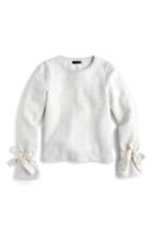 Women's J.crew Tie Sleeve Sweatshirt