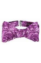 Men's Ted Baker London Fantastic Paisley Silk Bow Tie, Size - Pink