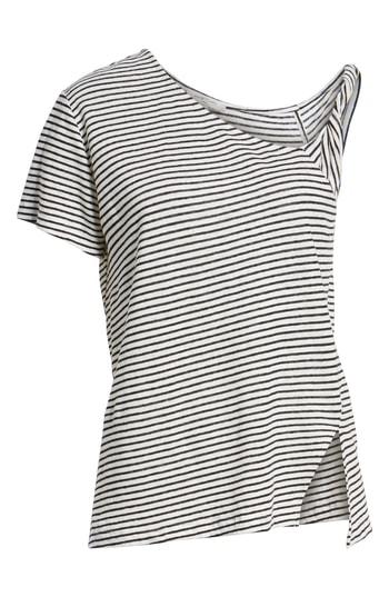 Women's Habitual Jules Asymmetrical Stripe Top - Ivory