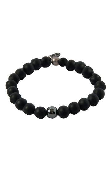 Men's Mr. Ettika Hematite Onyx Bracelet