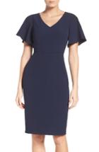 Women's Adrianna Papell Cold Shoulder Stretch Sheath Dress