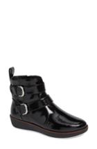Women's Fitflop Laila Double Buckle Bootie M - Black