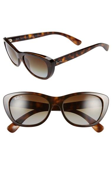 Women's Ray-ban 55mm Cat Eye Polarized Sunglasses