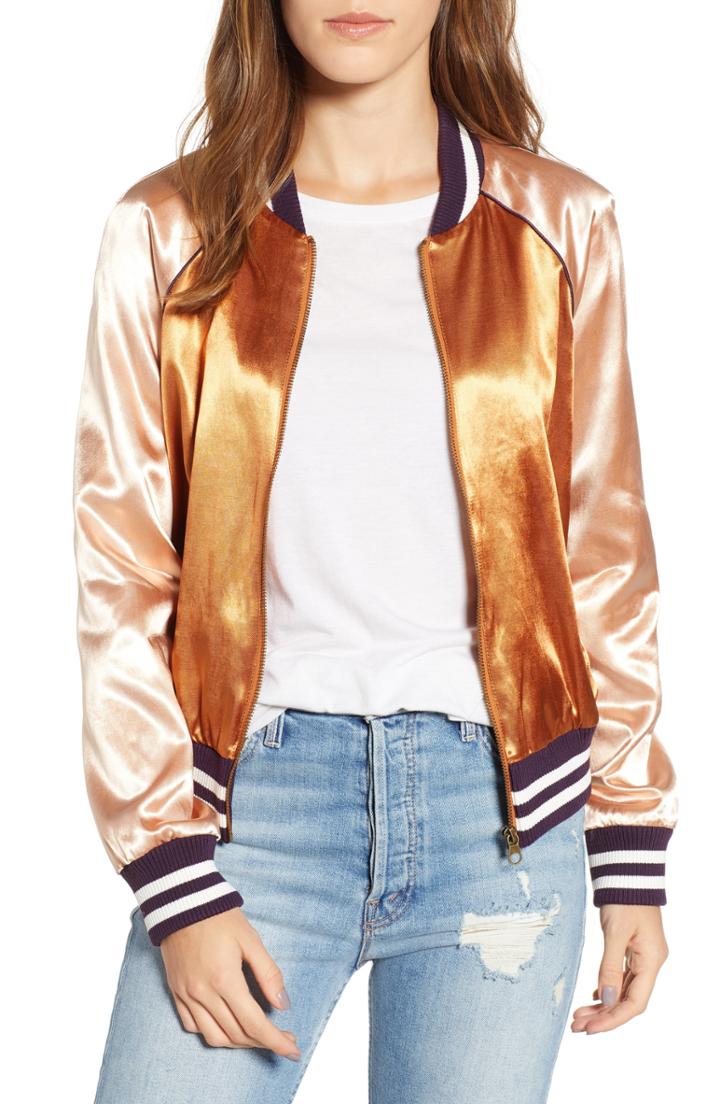 Women's Mother The Letterman Jacket - Brown