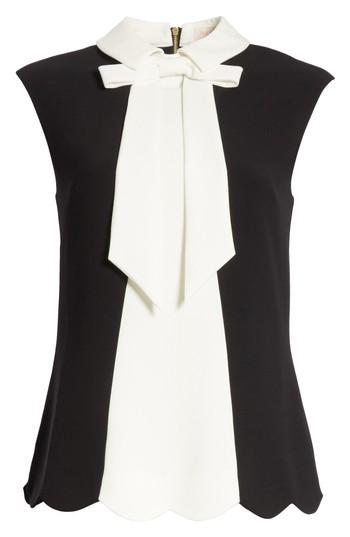 Women's Ted Baker London Bow Collar Scalloped Top