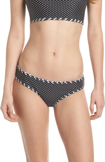 Women's Becca Nightingale Reversible Hipster Bikini Bottoms - Black