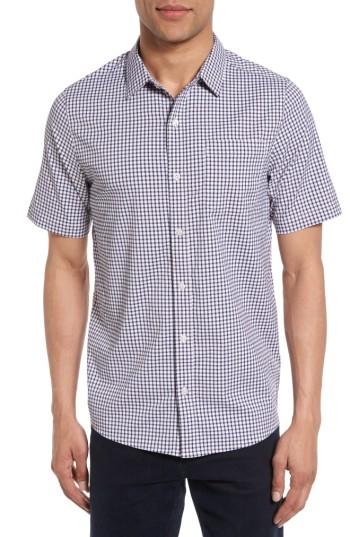 Men's Travis Mathew Sutherland Check Short Sleeve Sport Shirt