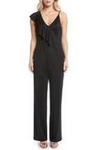 Women's Willow & Clay Ruffle Jumpsuit, Size - Black