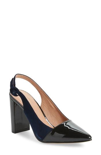 Women's Halogen X Atlantic-pacific The Slingback Pump .5 M - Blue