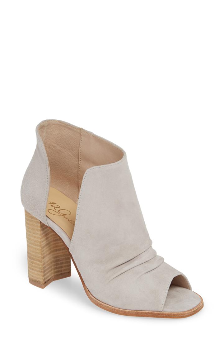 Women's 42 Gold Loyalty Open Toe Bootie M - Grey