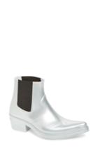 Women's Calvin Klein Jeans Carol Waterproof Rain Bootie M - Metallic