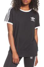 Women's Adidas 3-stripes Tee - Black