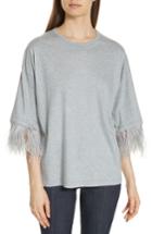 Women's N Degree21 Feather Sleeve Tee Us / 36 It - Grey