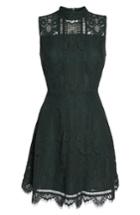 Women's Bb Dakota Reese Lace Fit & Flare Dress - Green