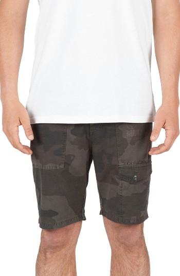 Men's Volcom Stone Creeper Hybrid Shorts - Green