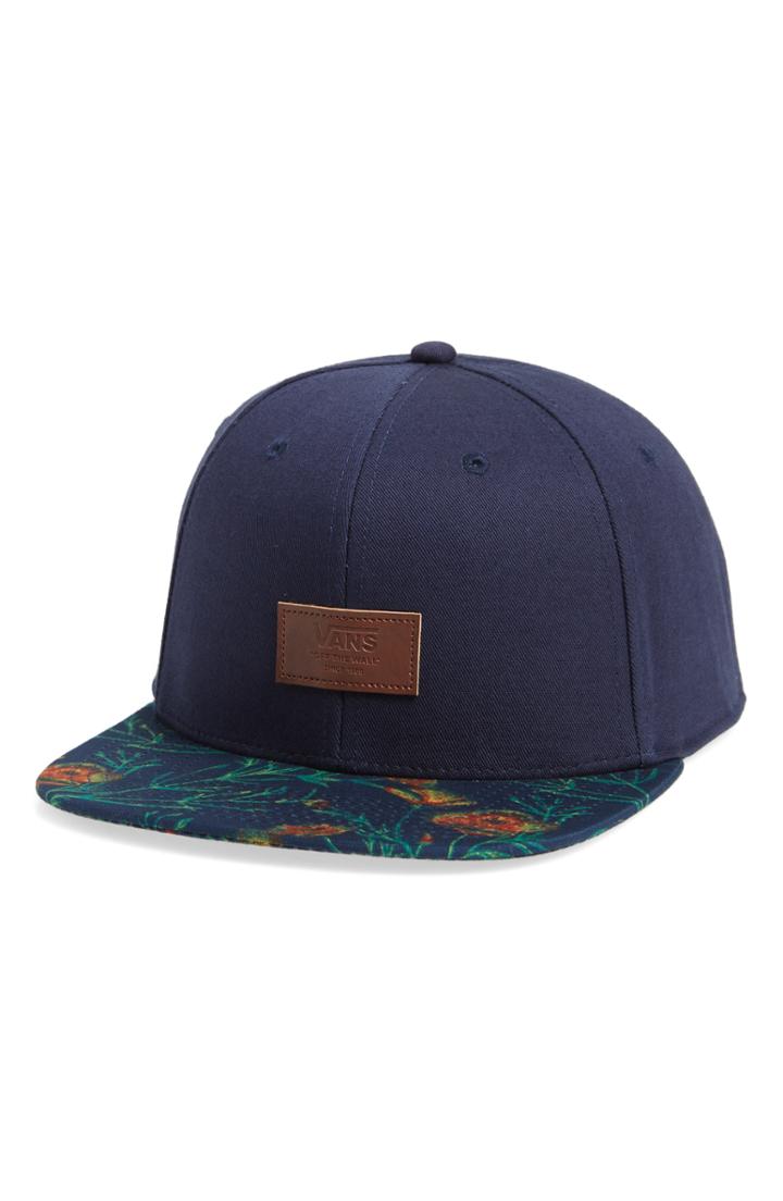 Men's Vans Allover It Flat Brim Cap - Blue