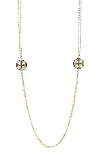 Women's Freida Rothman Fleur Bloom Deux Petal Necklace