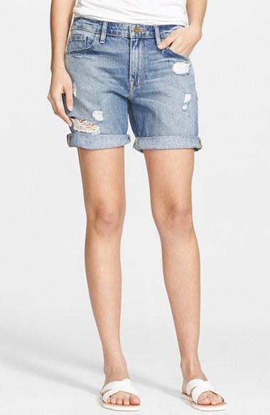 Women's Frame Denim 'le Grand Garcon' Distressed Jean Shorts, Size 26 -
