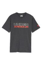 Men's Under Armour Stacked Wordmark Fit T-shirt, Size Small - Black