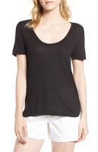 Women's Habitual Reed Scoop Neck Tee - Black