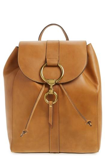 Frye Ilana Harness Leather Backpack - Brown