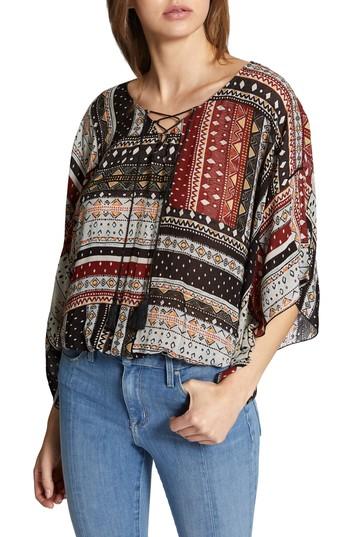 Women's Sanctuary Poncho Top - Brown