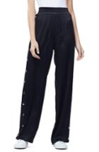 Women's Good American Satin Track Pants - Black
