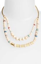 Women's 31 Bits Goldsweep Paper Bead Necklace