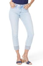 Women's Nydj Ami Embroidered Border Ankle Skinny Jeans - Blue