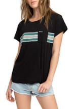 Women's Rvca Daystripe Tee - Black