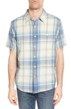 Men's True Grit Maverick Plaid Sport Shirt - Blue