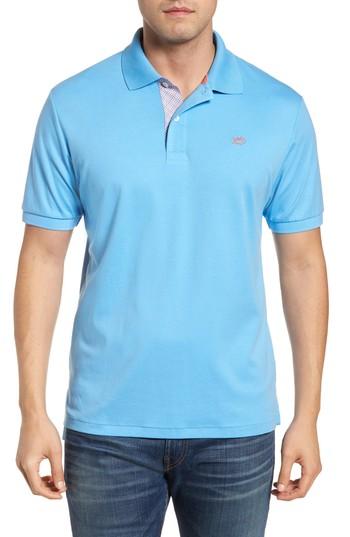 Men's Southern Tide Sugar Mill Jersey Polo, Size - Blue