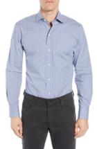 Men's Ledbury Woodward Slim Fit Check Dress Shirt - Blue