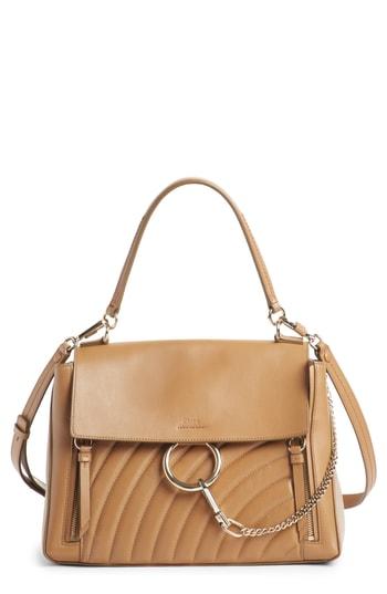 Chloe Medium Faye Day Leather Shoulder Bag - Brown