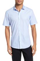 Men's Zachary Prell Cecil Check Print Sport Shirt - Blue
