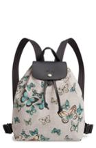 Longchamp Le Pliage Butterfly Print Backpack - Beige