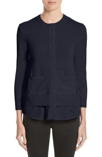Women's Moncler Tricot Cardigan - Blue