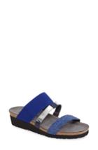 Women's Naot 'brenda' Slip-on Sandal Us / 38eu - Blue